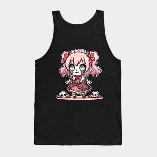 Kawaii Zombie Girl Tank Top